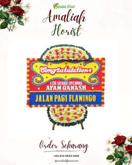 Sewa Papan Bunga Batuan Kaler